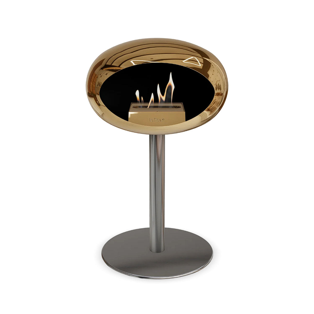 Le Feu Ground Steel Low - Chromed Rose Gold - 60mm Pole Width