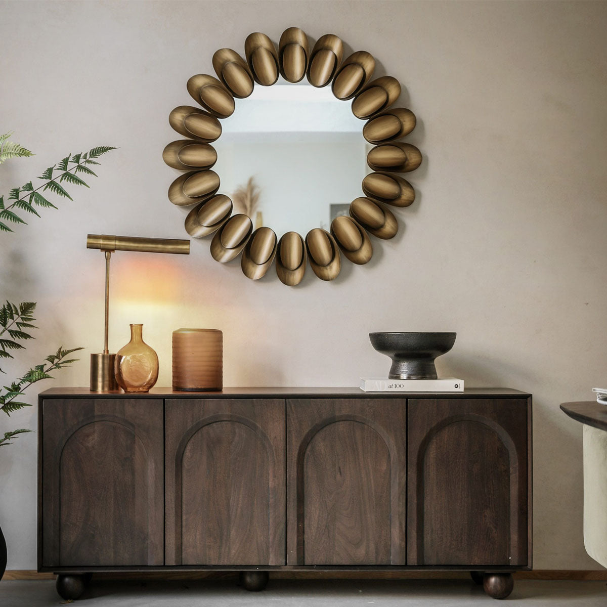 Gallery Direct Arc 4 Door Sideboard 1660x450x700mm