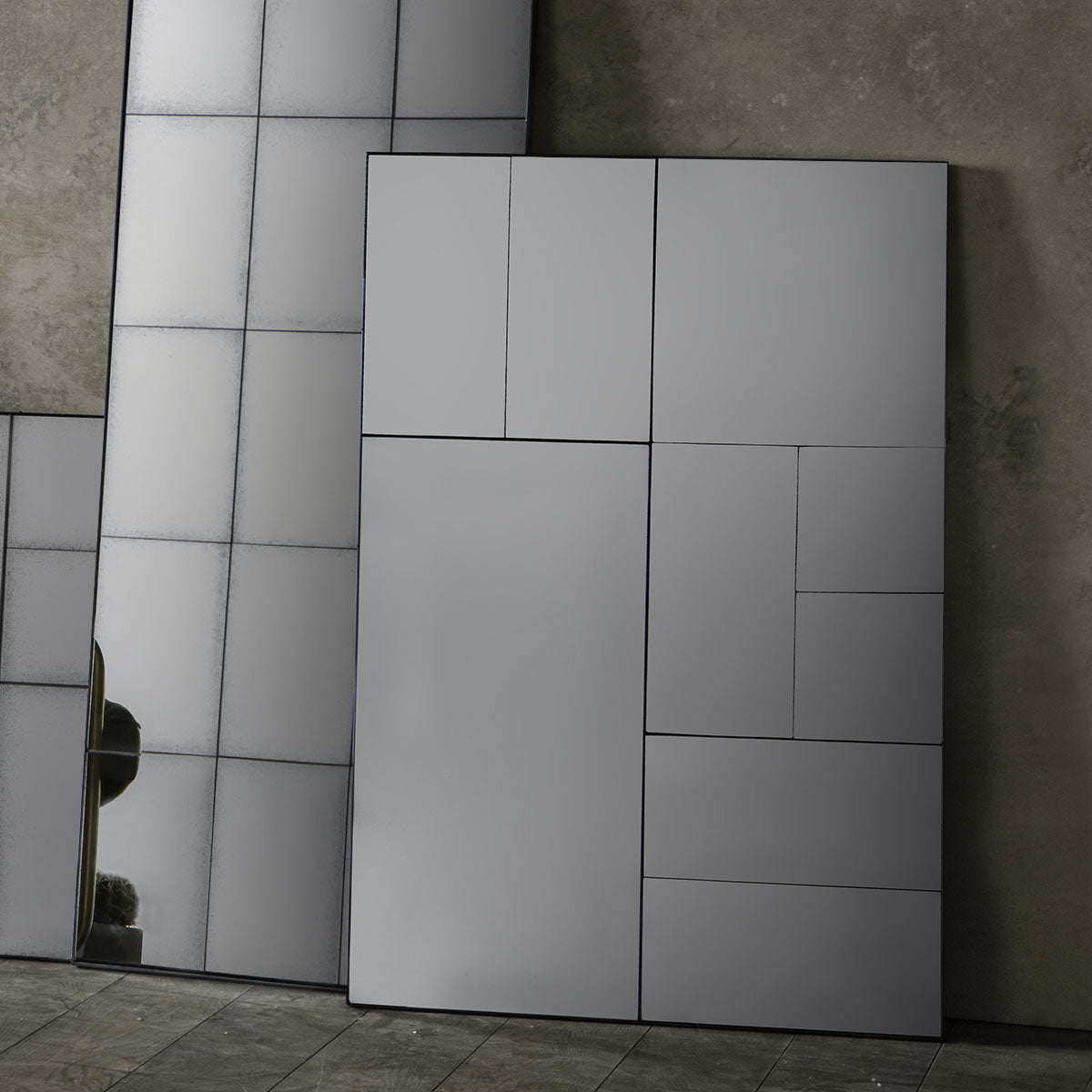 Gallery Direct Broadheath Mirror Black 810x1220mm