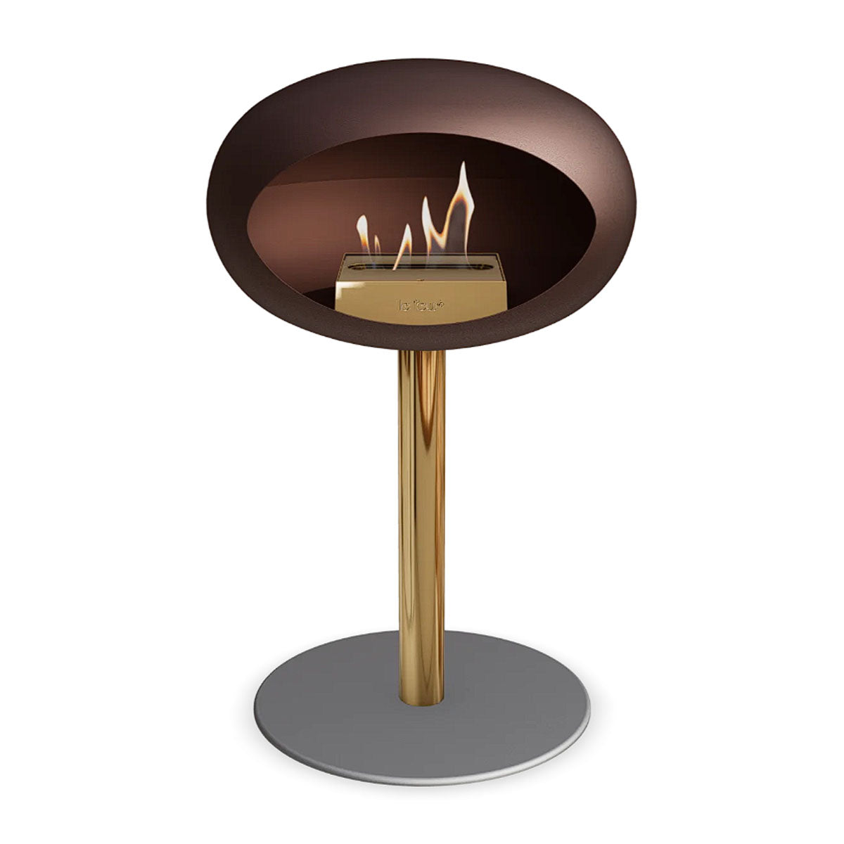 Le Feu Ground Steel Low - Mocca - 60mm Pole Width