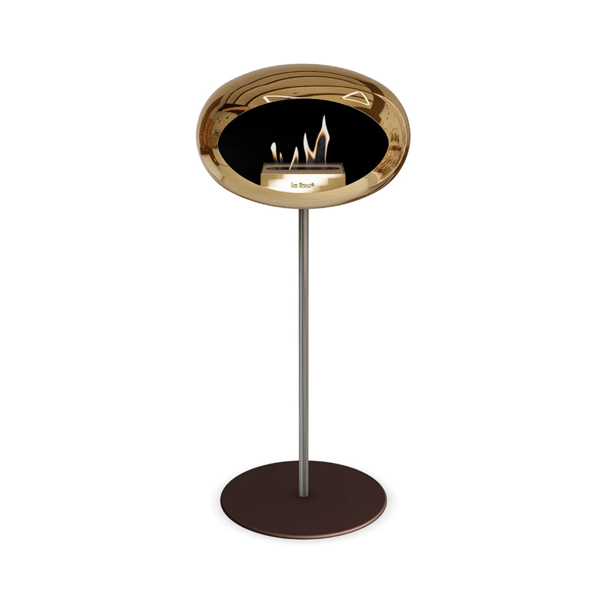 Le Feu Ground Steel High - Chromed Rose Gold - 25mm Pole Width