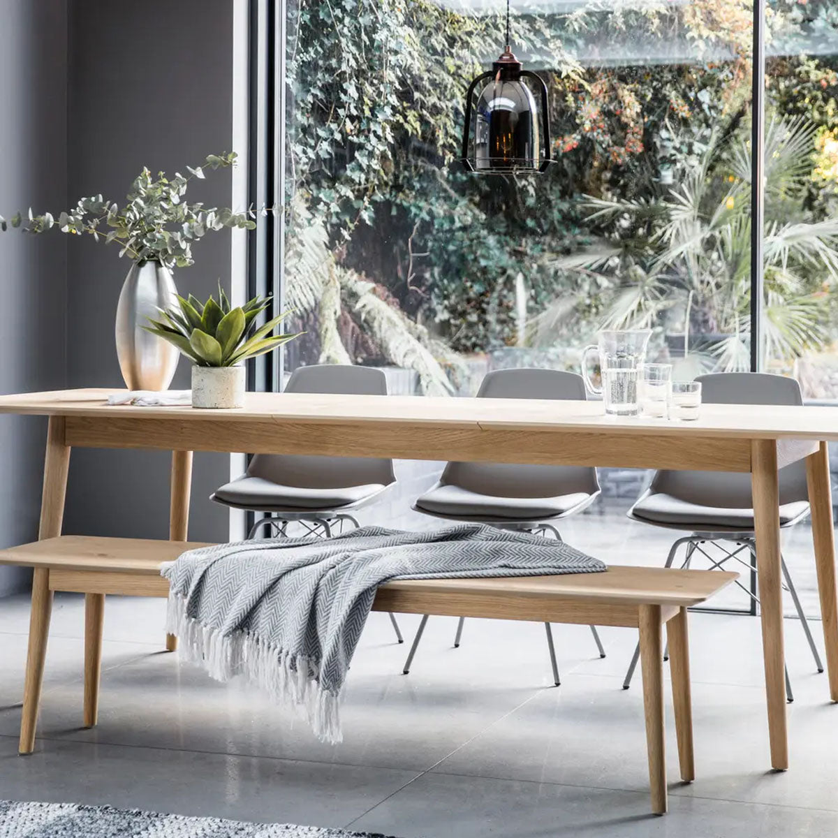 Gallery Direct Milano Ext Dining Table 2000/2520x900x760mm
