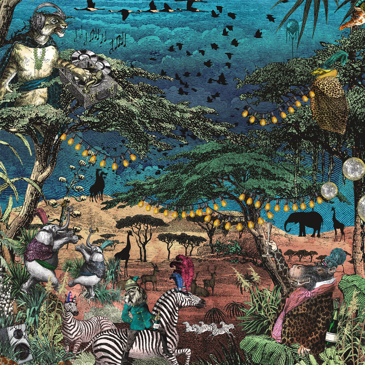 Brand McKenzie Club Safari Wallpaper - Lagoon