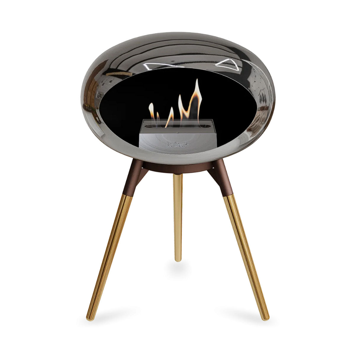 Le Feu Ground Wood Low - Chromed Silver