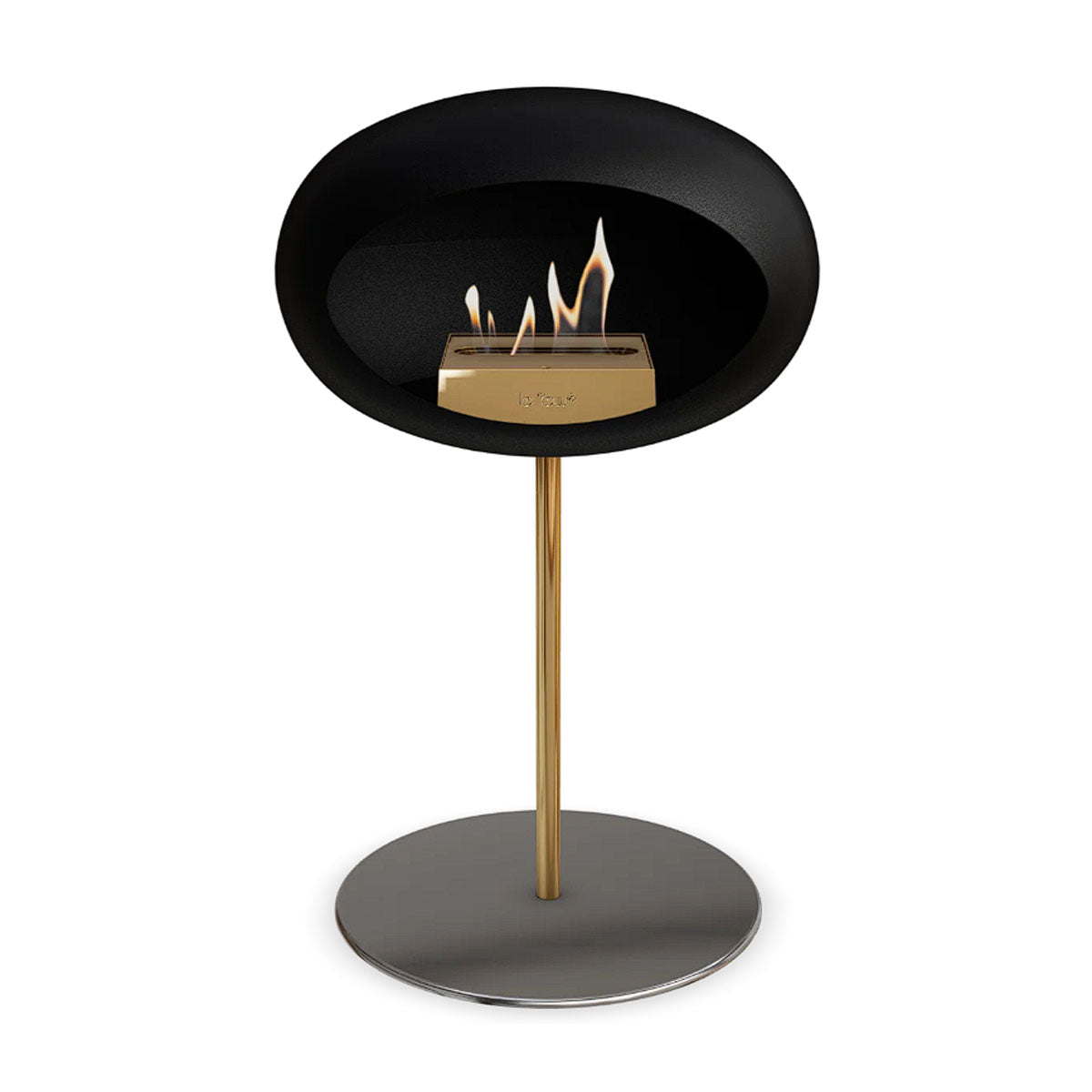 Le Feu Ground Steel Low - Black - 25mm Pole Width