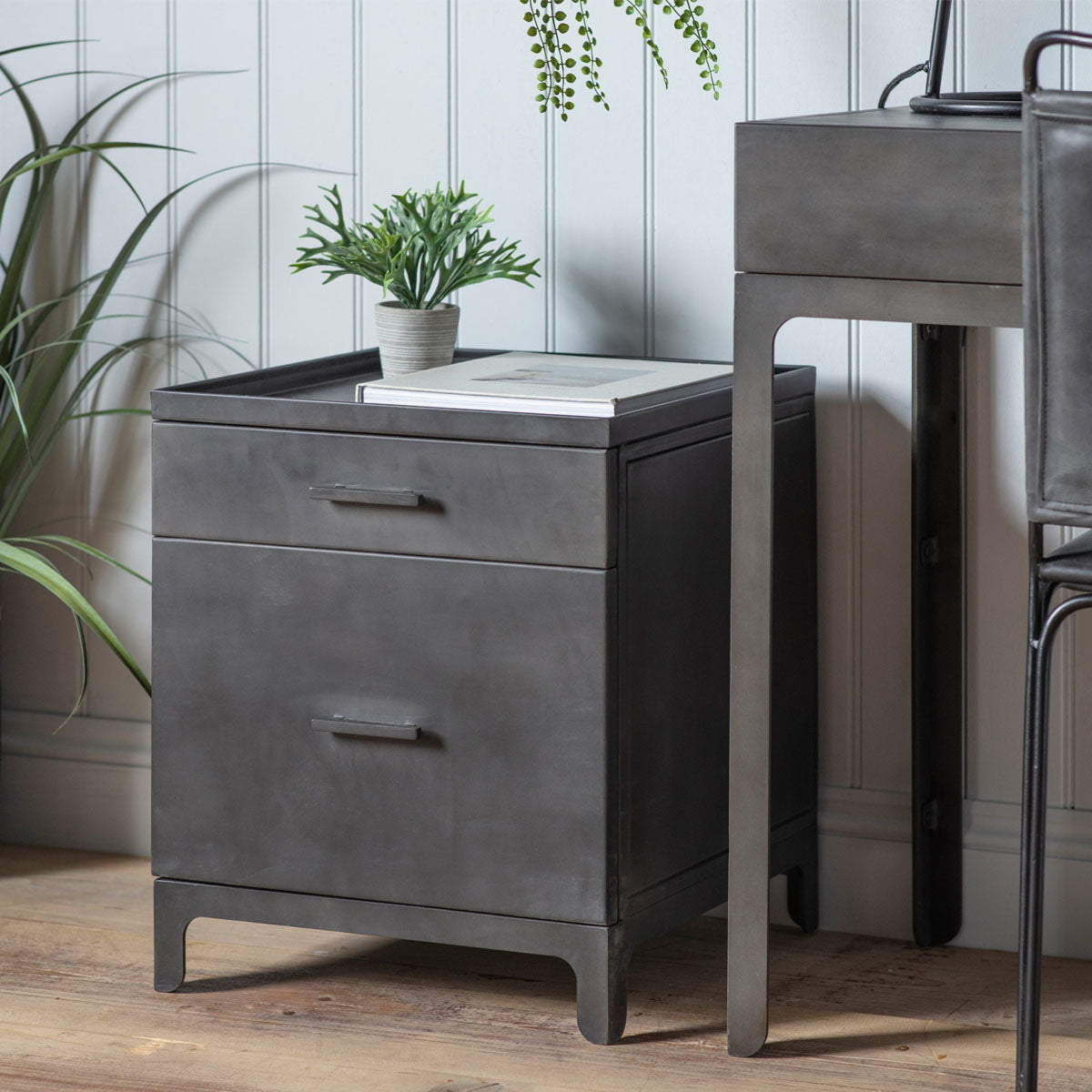 Gallery Direct Ottinge 2 Drawer Side Table 430x450x530mm