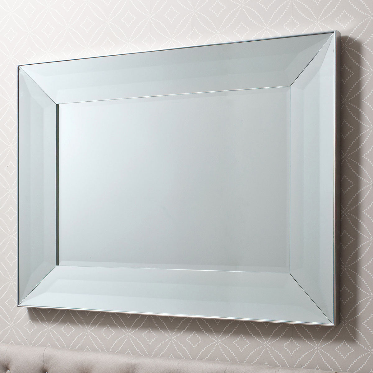 Gallery Direct Ferrara Mirror Silver 1210x905mm
