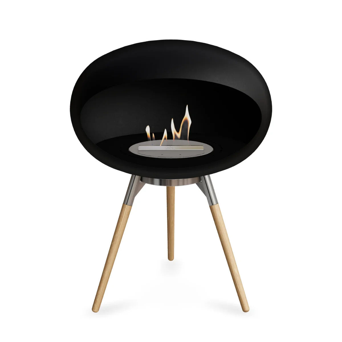 Le Feu Dome 625 - Black Ground Wood Low