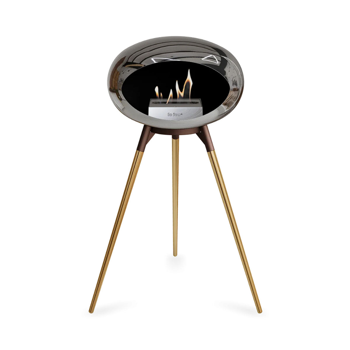 Le Feu Ground Wood High - Chromed Silver