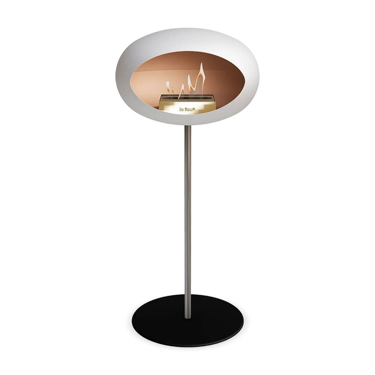 Le Feu Ground Steel High - White - 25mm Pole Width