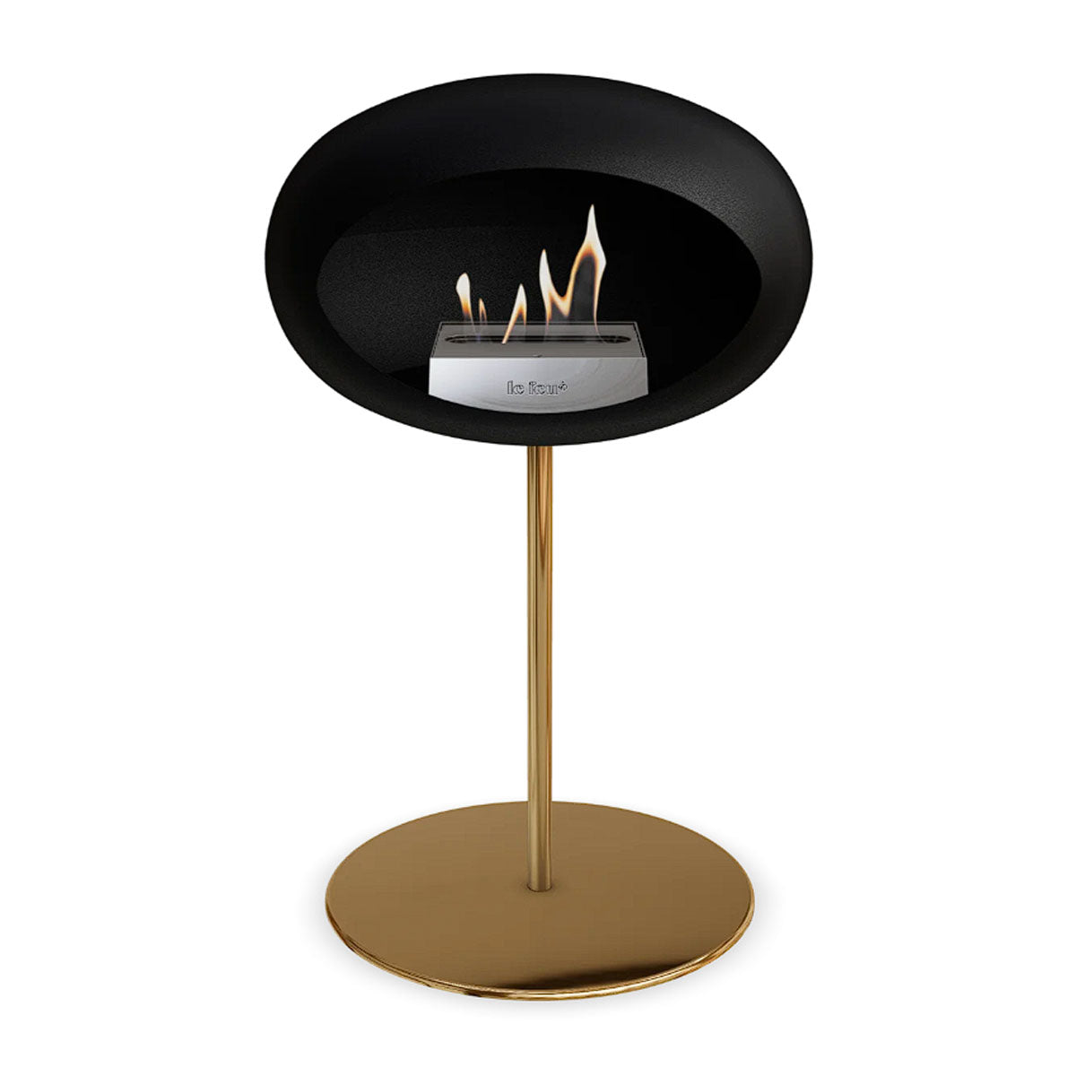 Le Feu Ground Steel Low - Black - 25mm Pole Width