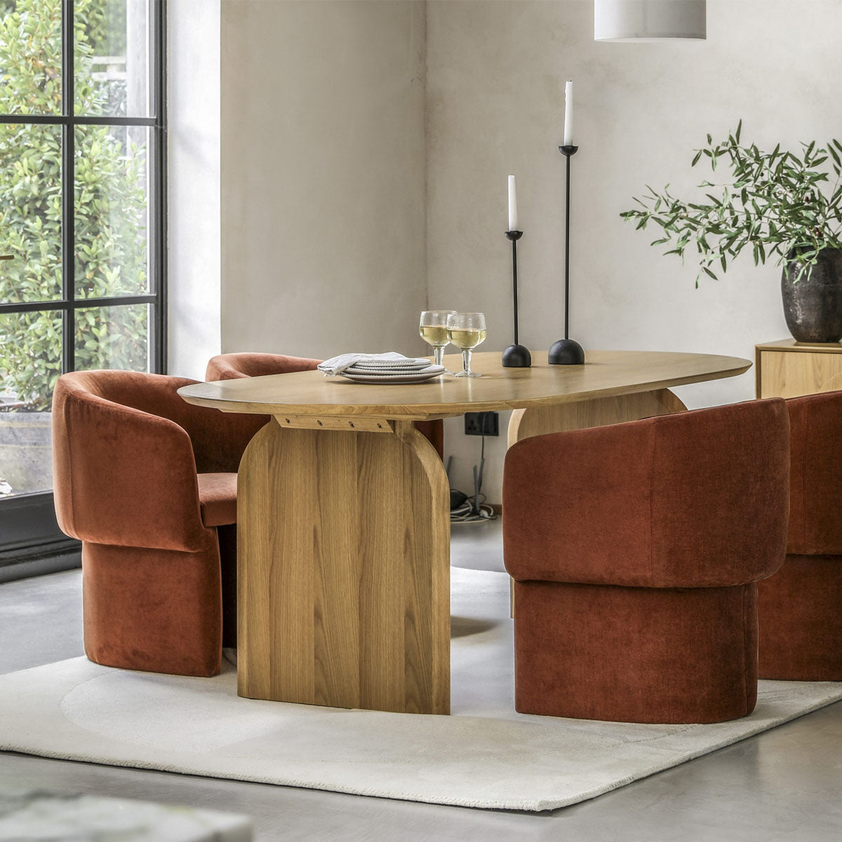 Gallery Direct Geo Dining Table 2000x1000x750mm