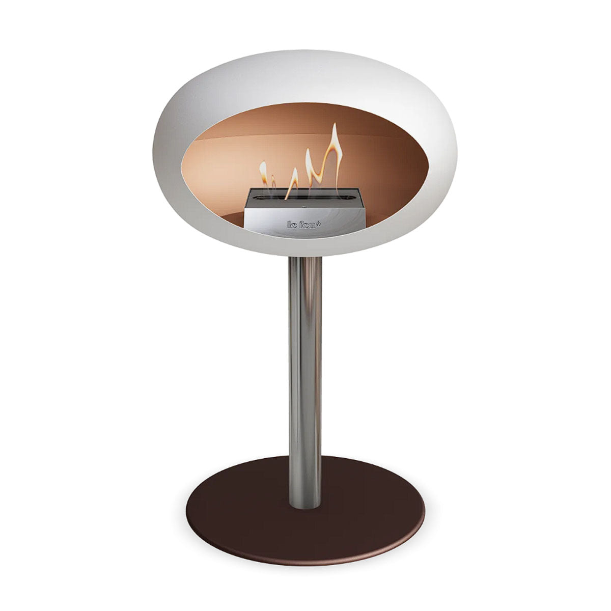Le Feu Ground Steel Low - White - 60mm Pole Width