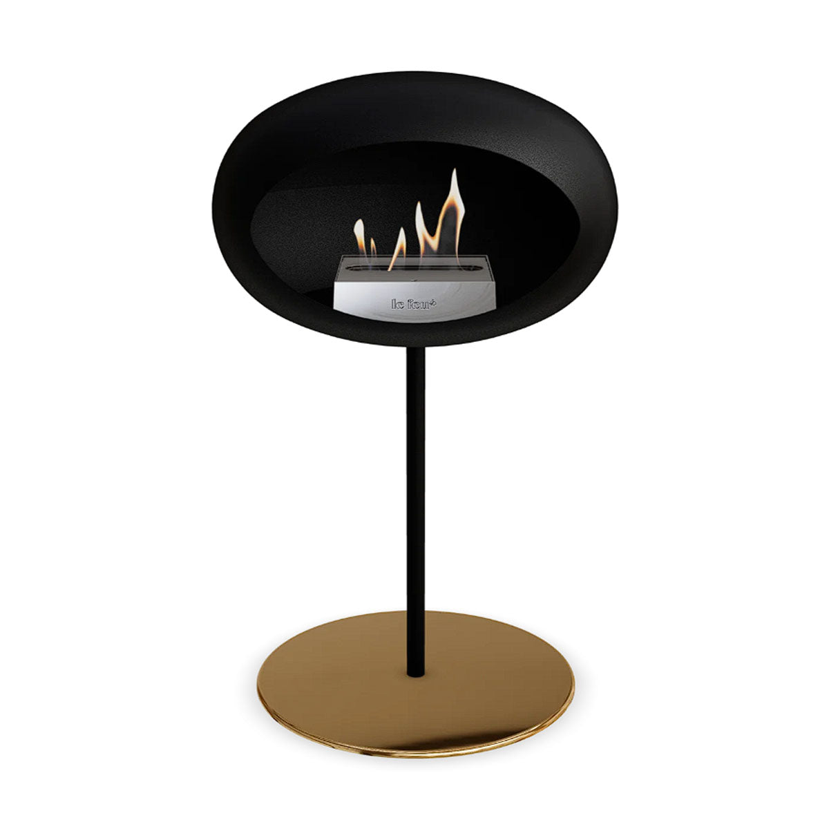 Le Feu Ground Steel Low - Black - 25mm Pole Width