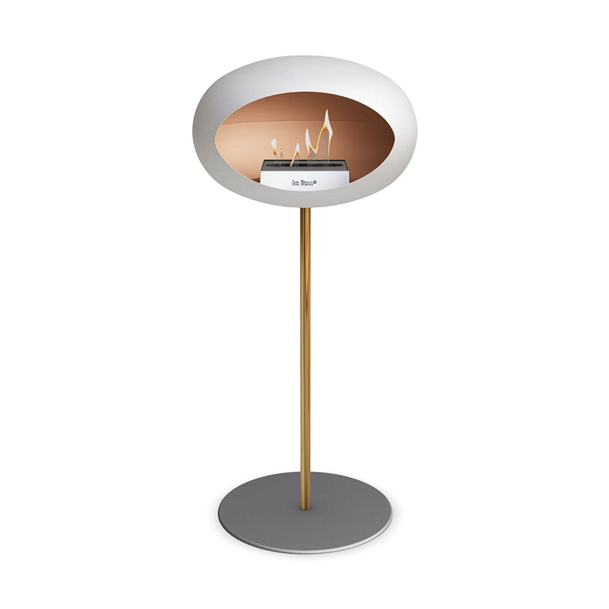 Le Feu Ground Steel High - White - 25mm Pole Width