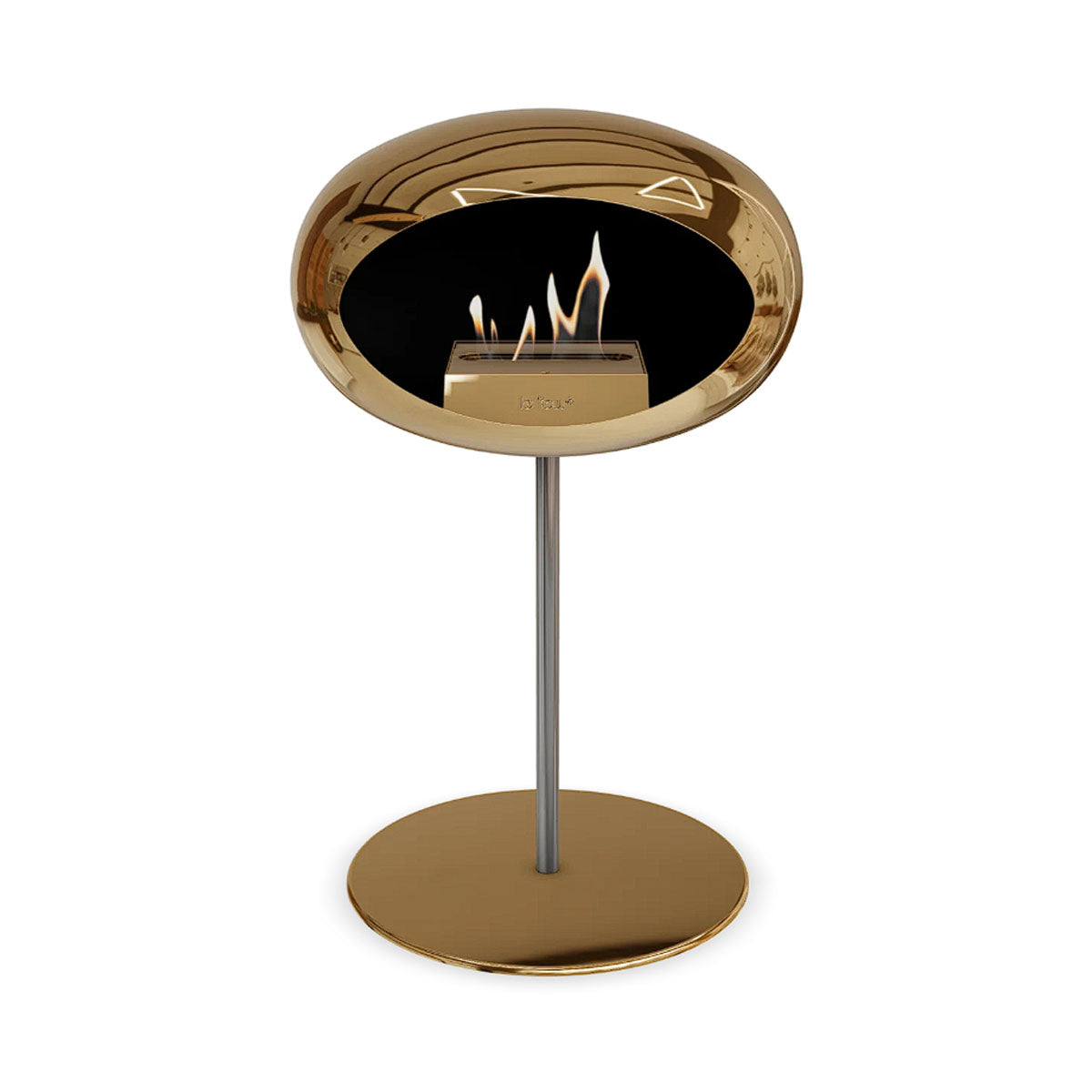 Le Feu Ground Steel Low - Chromed Rose Gold - 25mm Pole Width