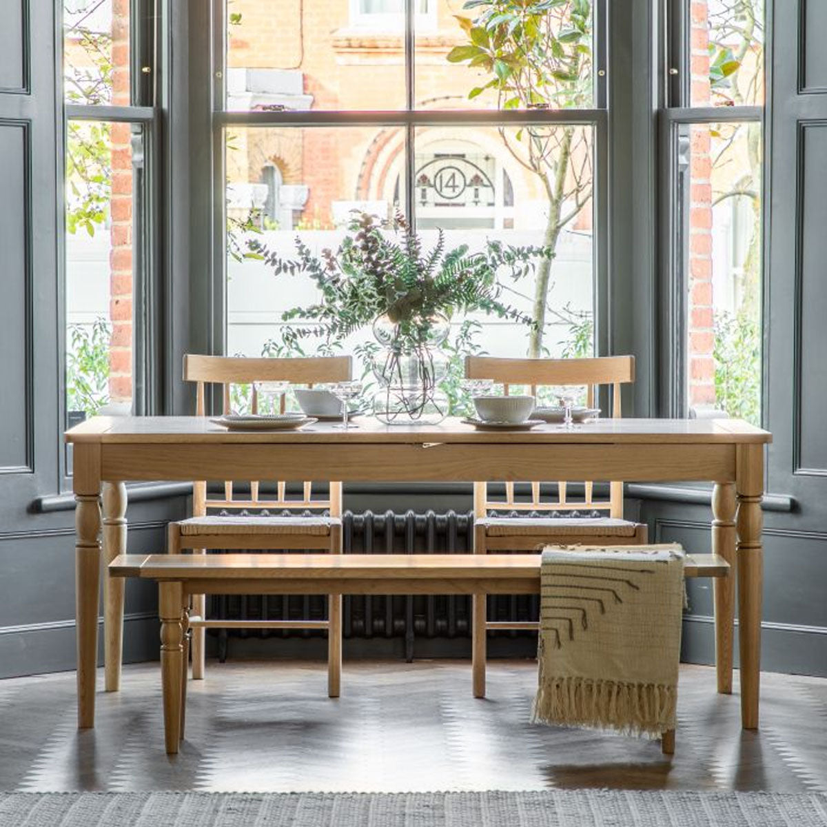 Gallery Direct Eton Ext Dining Table 1800/2300x950x750mm