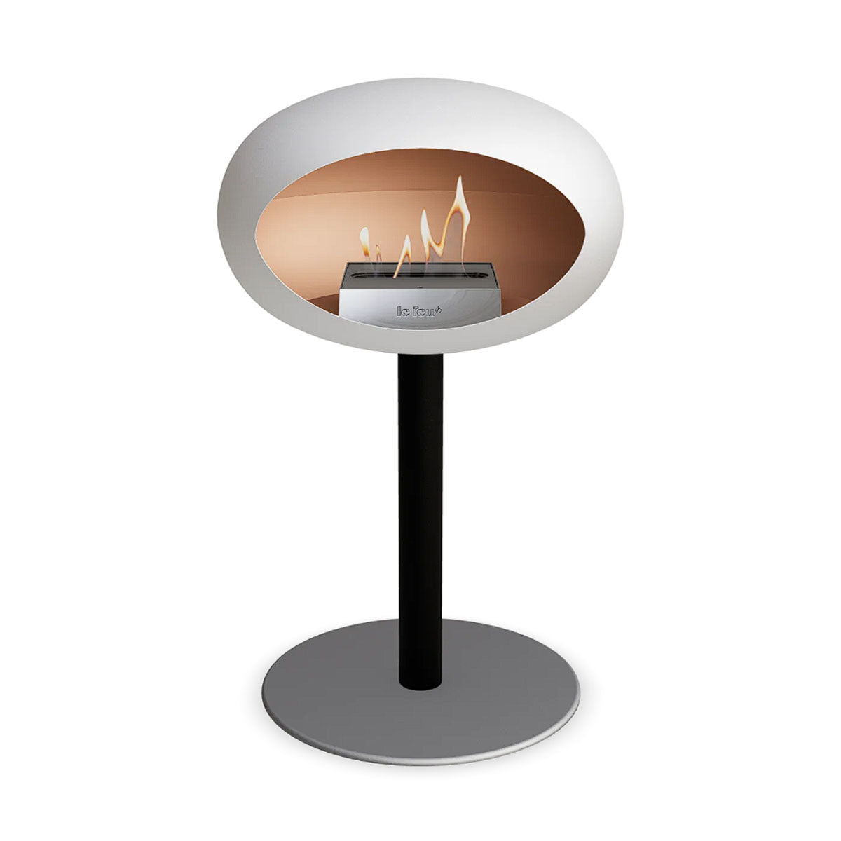 Le Feu Ground Steel Low - White - 60mm Pole Width