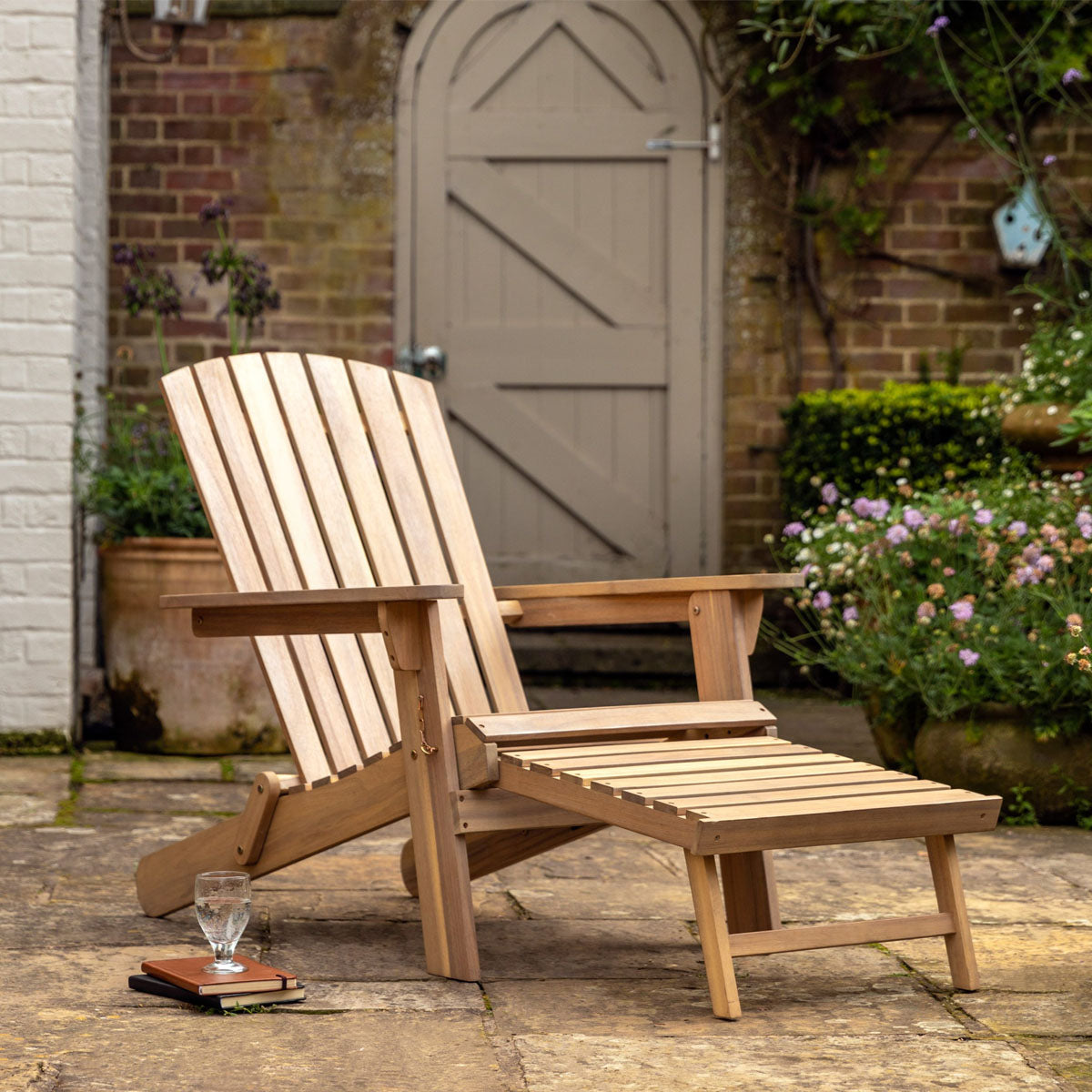 Gallery Direct Aspri Lounge Chair with Footstool