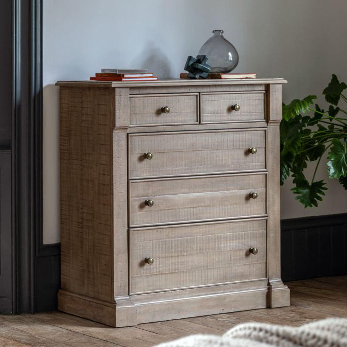 Gallery Direct Vancouver 5 Drawer Chest 1130x485x1070mm