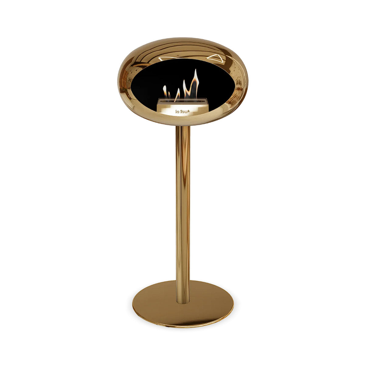 Le Feu Ground Steel High - Chromed Rose Gold - 60mm Pole Width