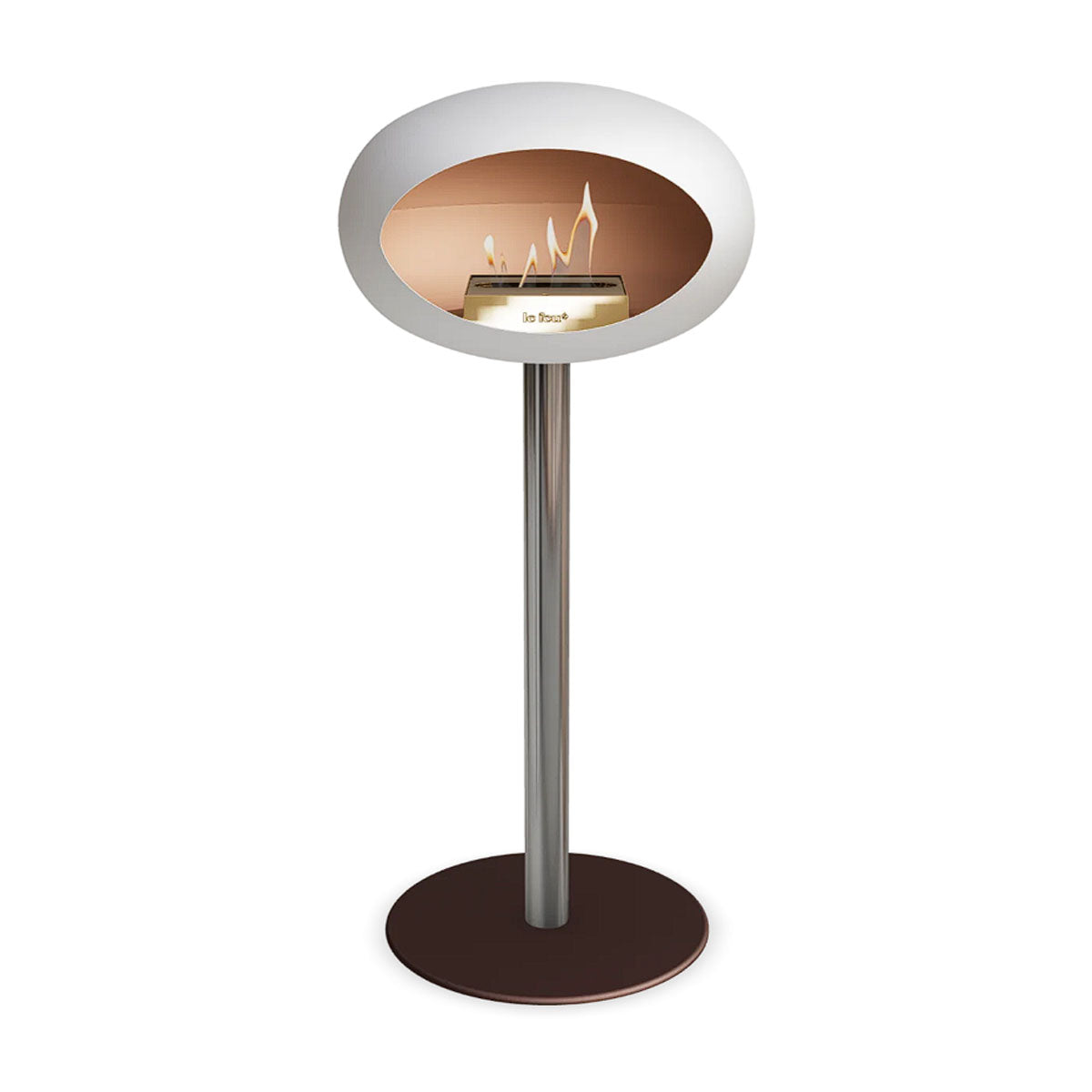 Le Feu Ground Steel High - White - 60mm Pole Width