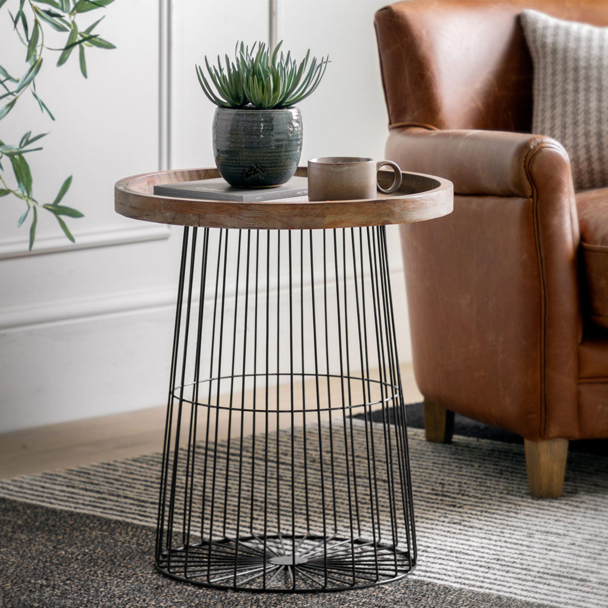 Gallery Direct Menzies Side Table 520x520x580mm