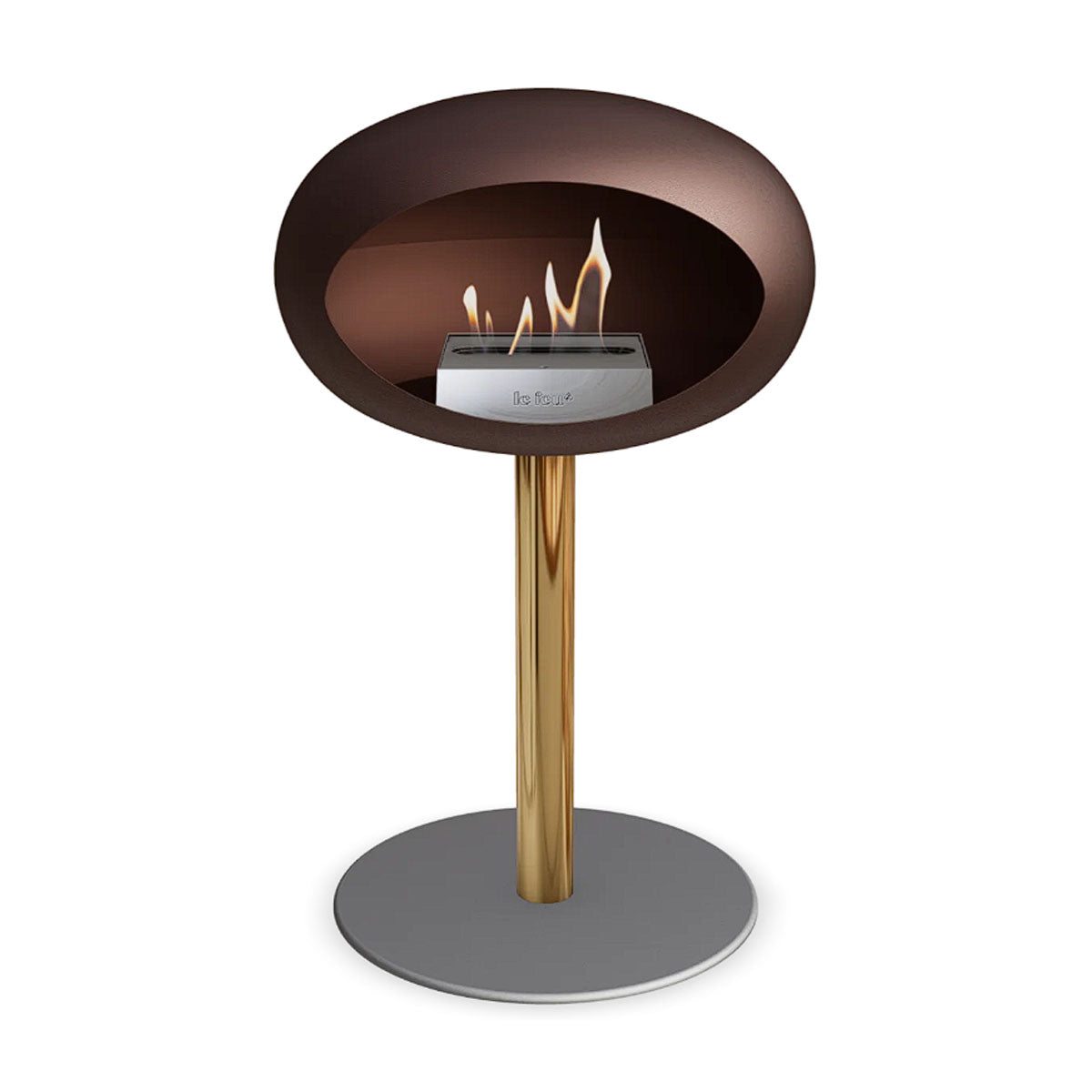 Le Feu Ground Steel Low - Mocca - 60mm Pole Width