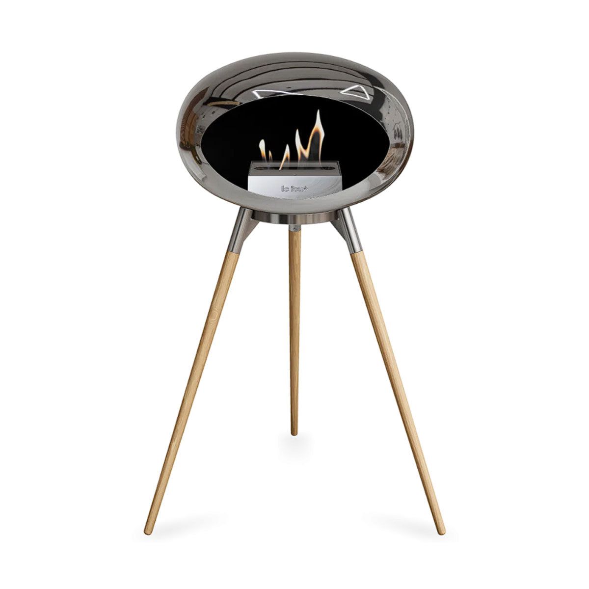 Le Feu Ground Wood High - Chromed Silver