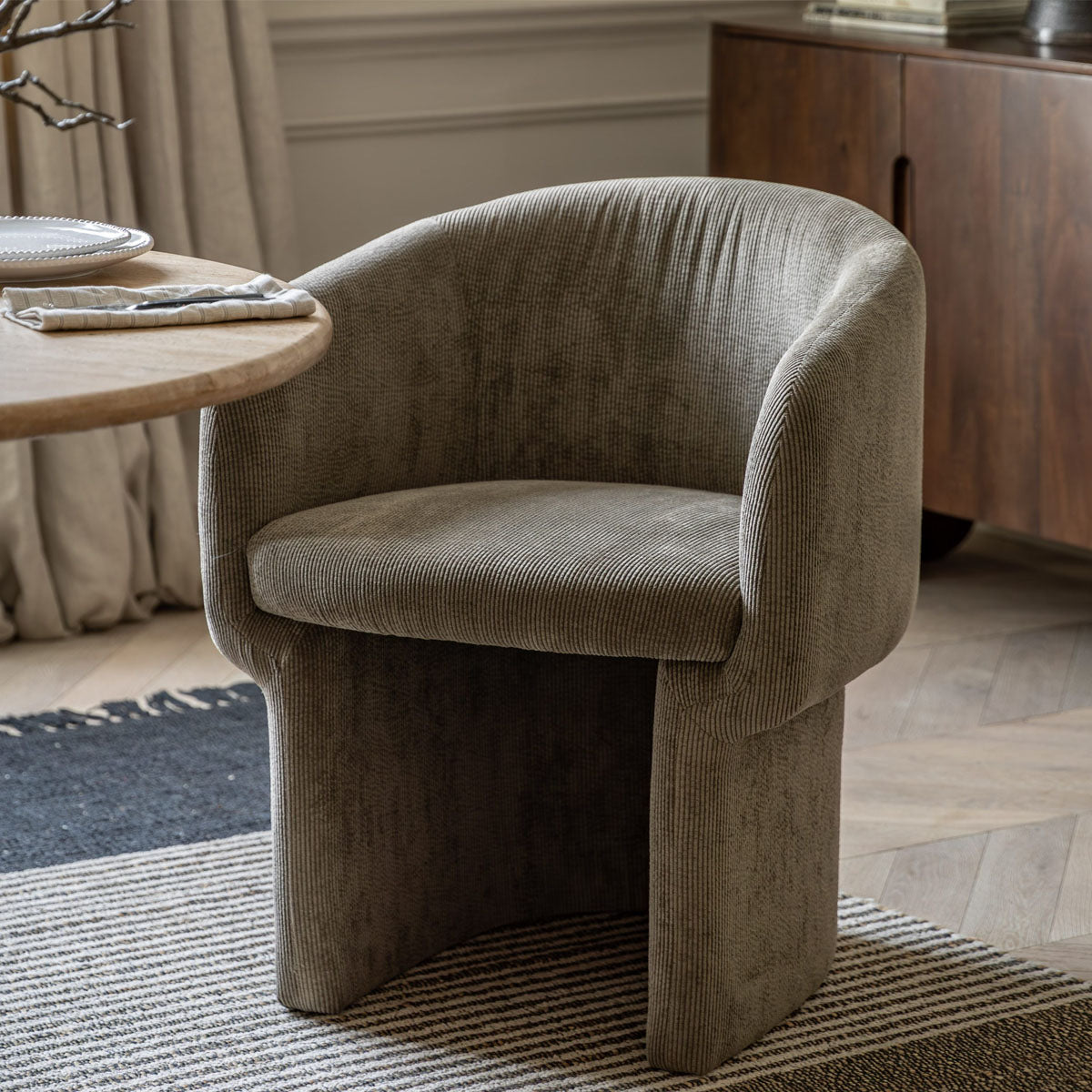 Gallery Direct Holm Dining Chair Shitake 640x620x760mm