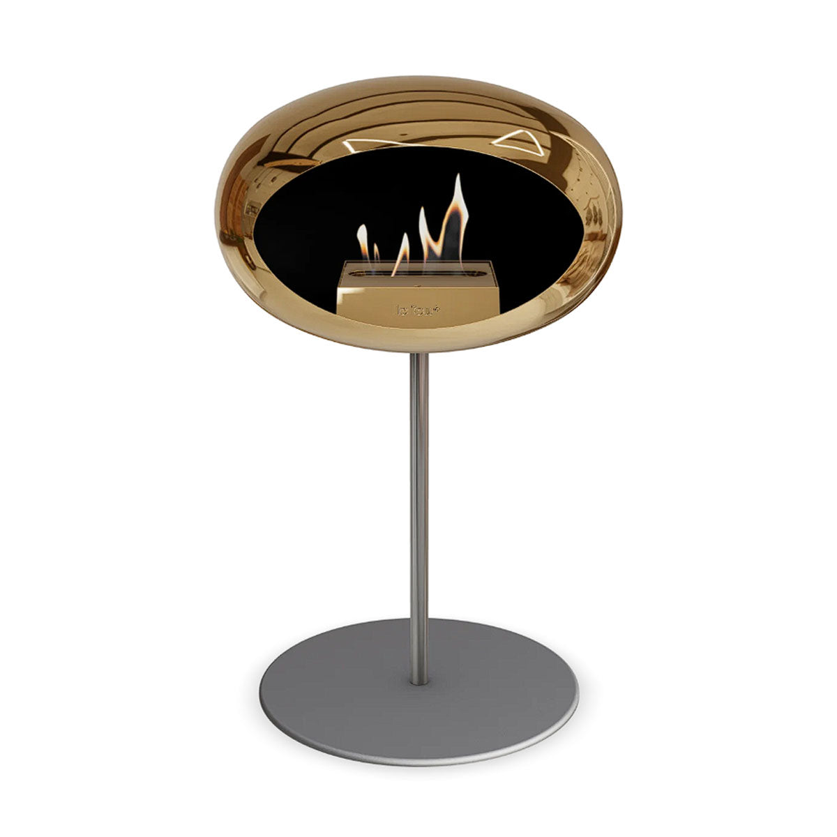 Le Feu Ground Steel Low - Chromed Rose Gold - 25mm Pole Width