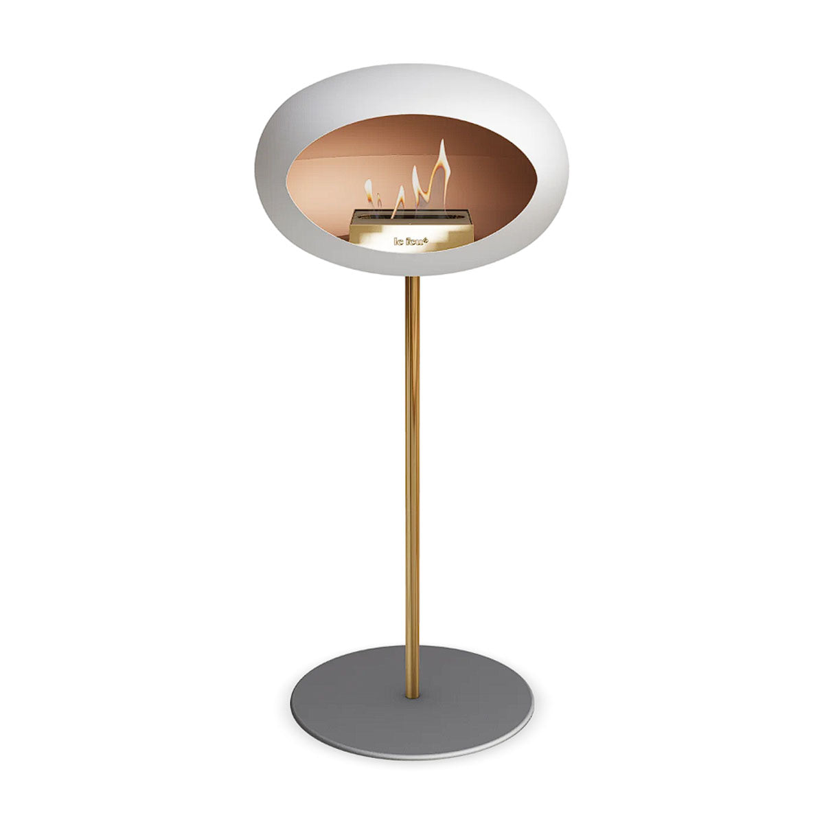 Le Feu Ground Steel High - White - 25mm Pole Width