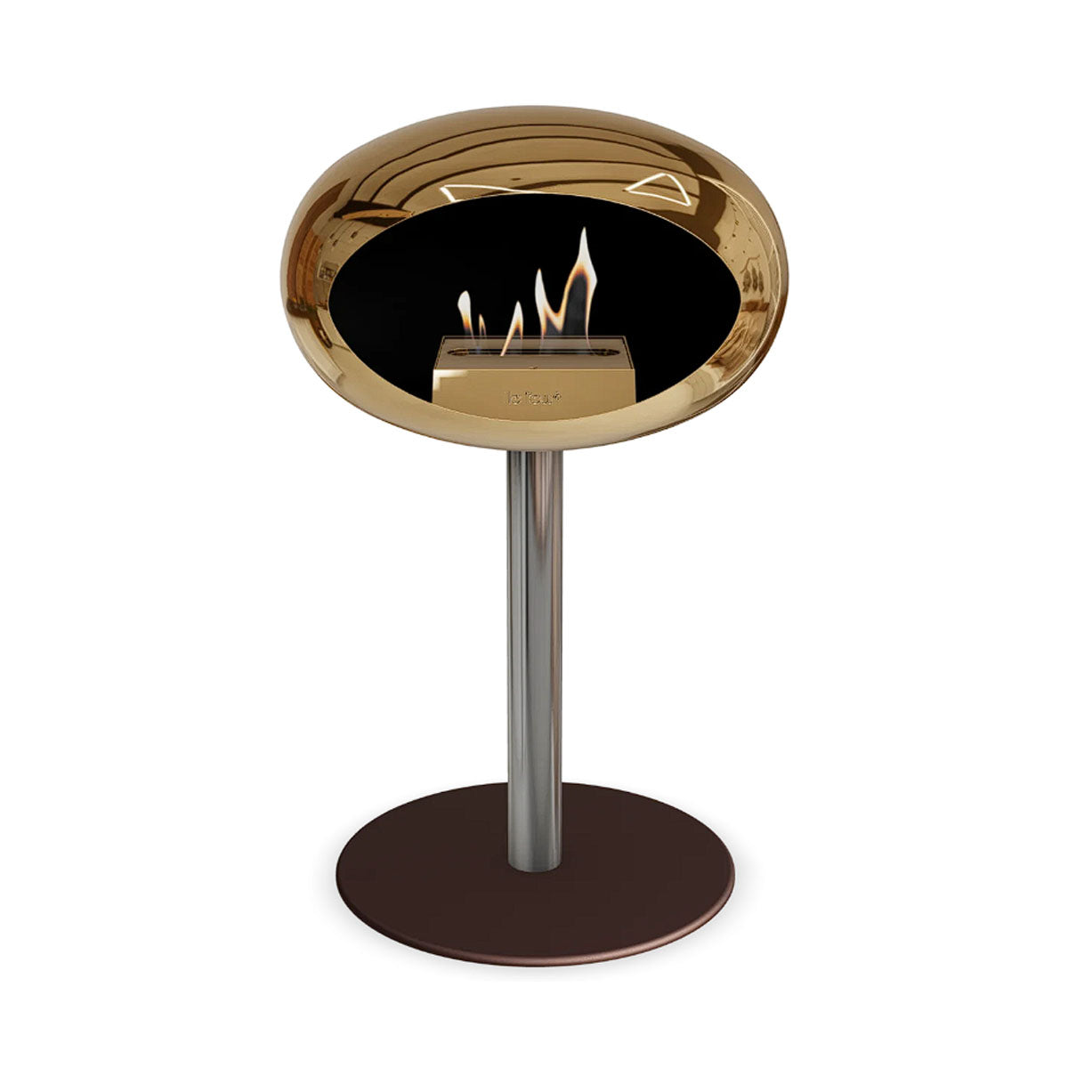 Le Feu Ground Steel Low - Chromed Rose Gold - 60mm Pole Width