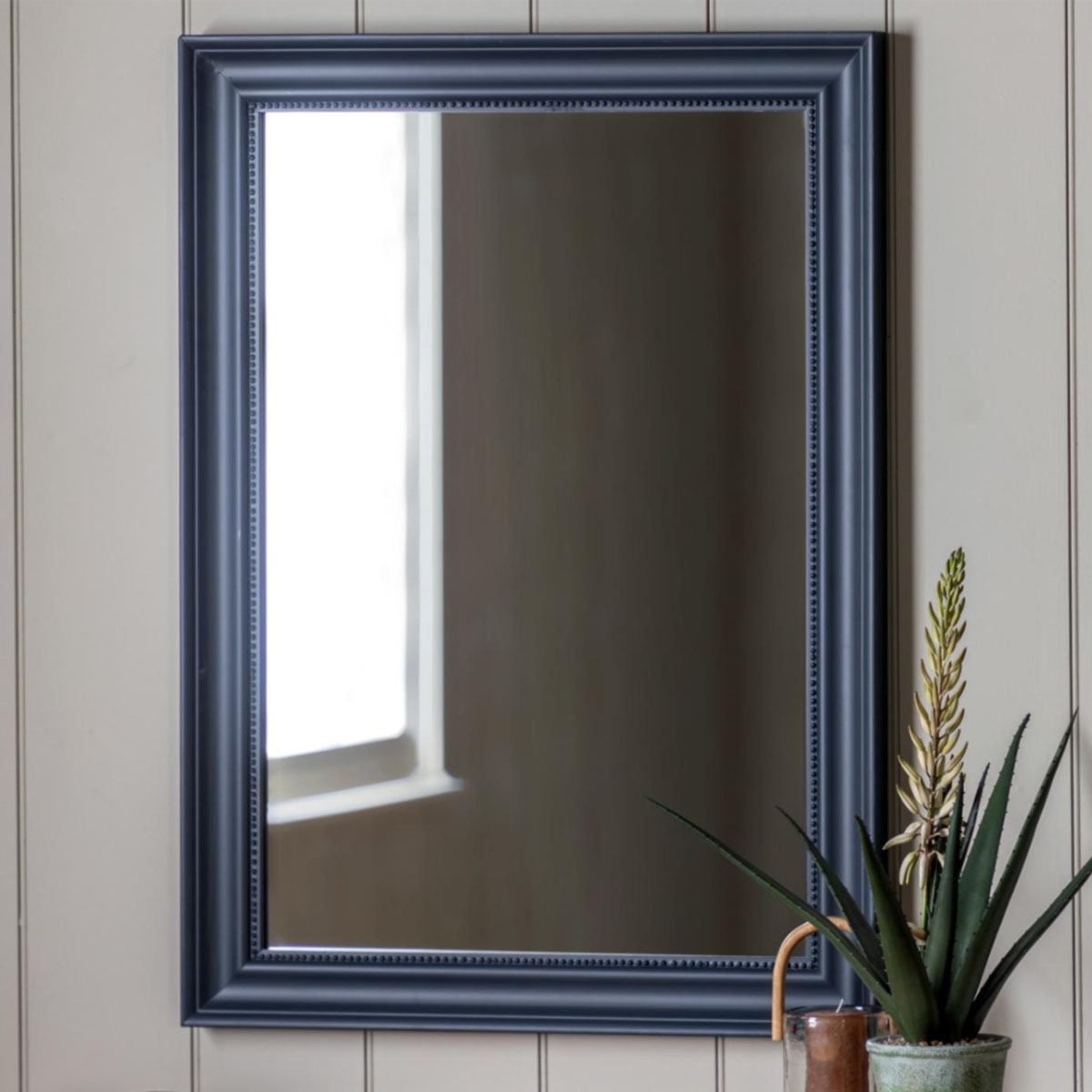 Gallery Direct Sherwood Rectangle Mirror Lead 1100x800mm
