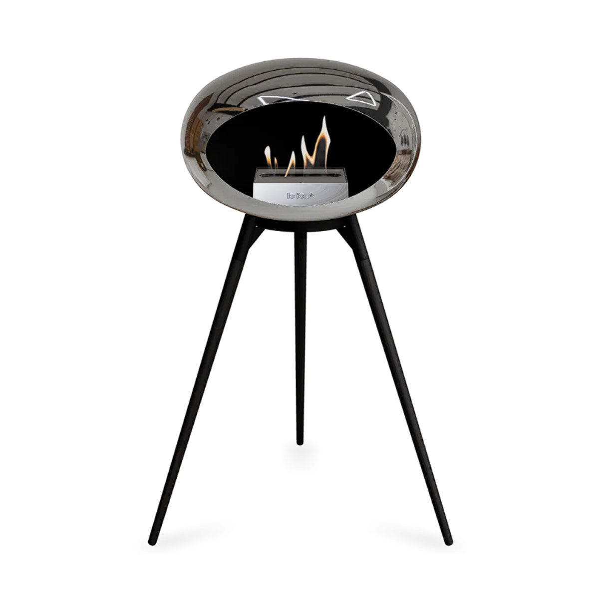 Le Feu Ground Wood High - Chromed Silver