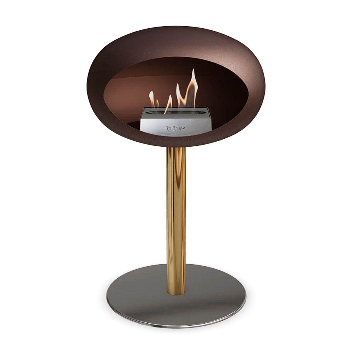 Le Feu Ground Steel Low - Mocca - 60mm Pole Width