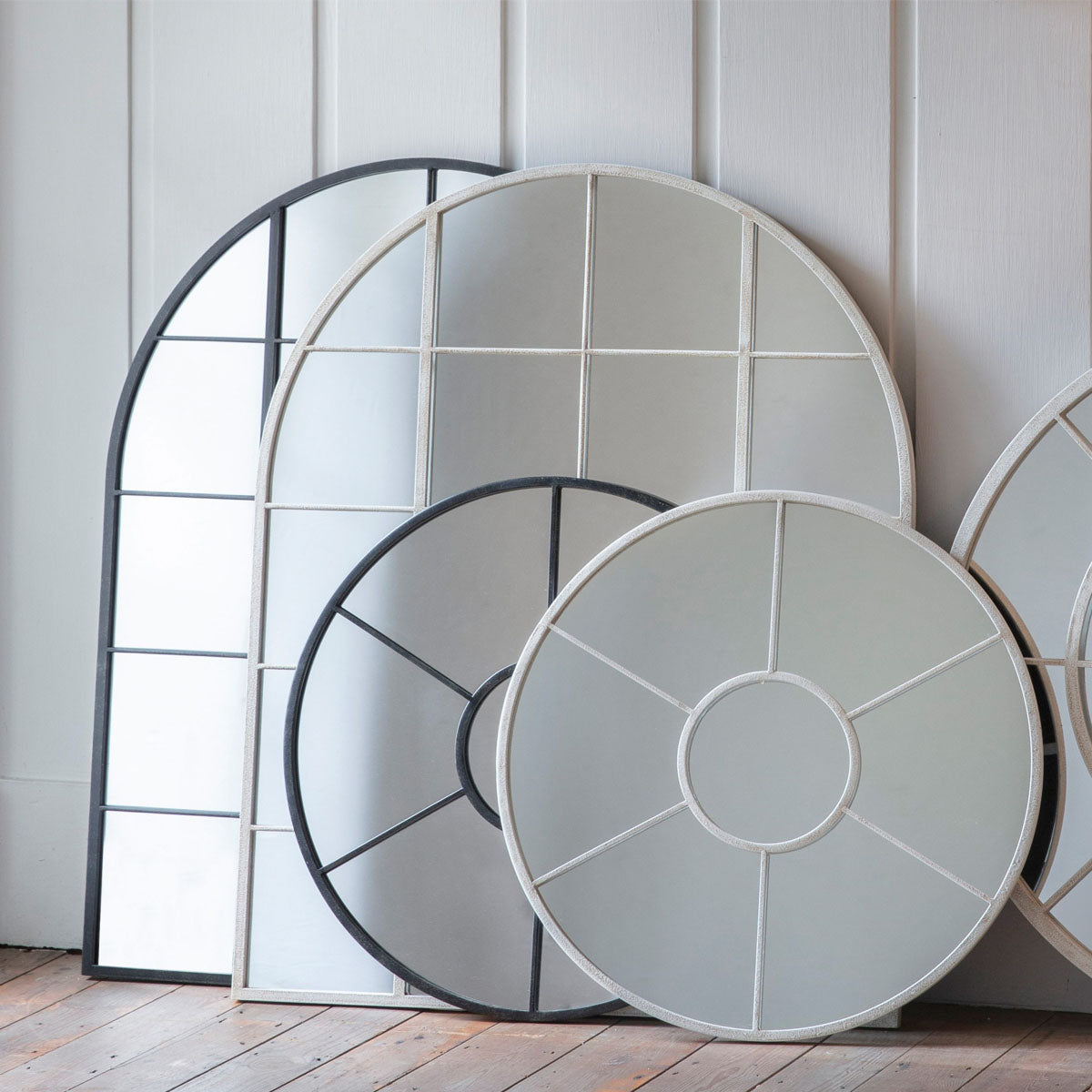 Gallery Direct Hampstead Arch Mirror White 760x950mm