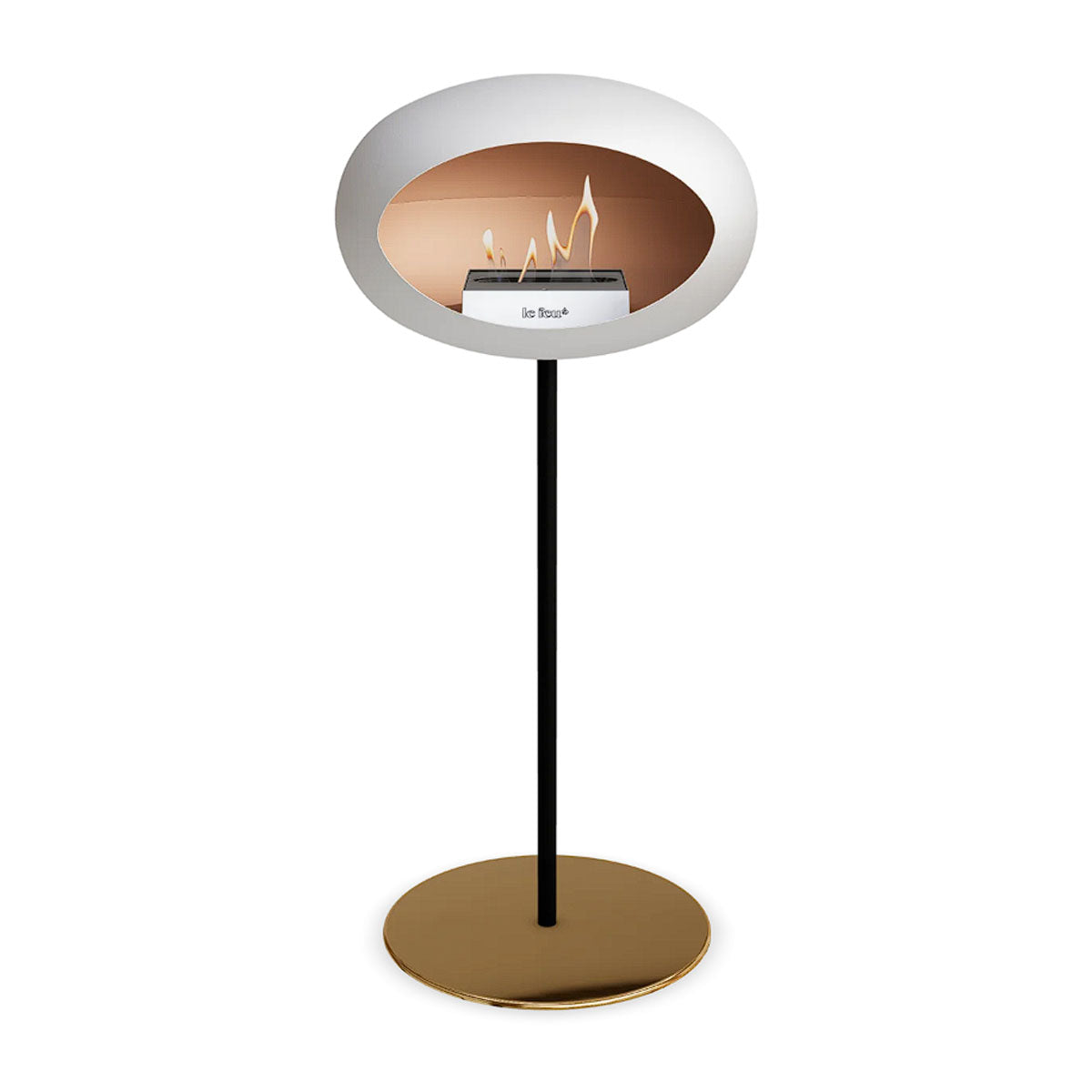 Le Feu Ground Steel High - White - 25mm Pole Width
