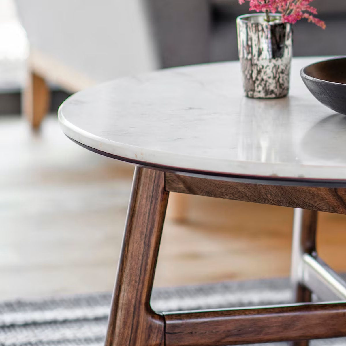 Gallery Direct Barcelona Round Coffee Table 800x800x400mm