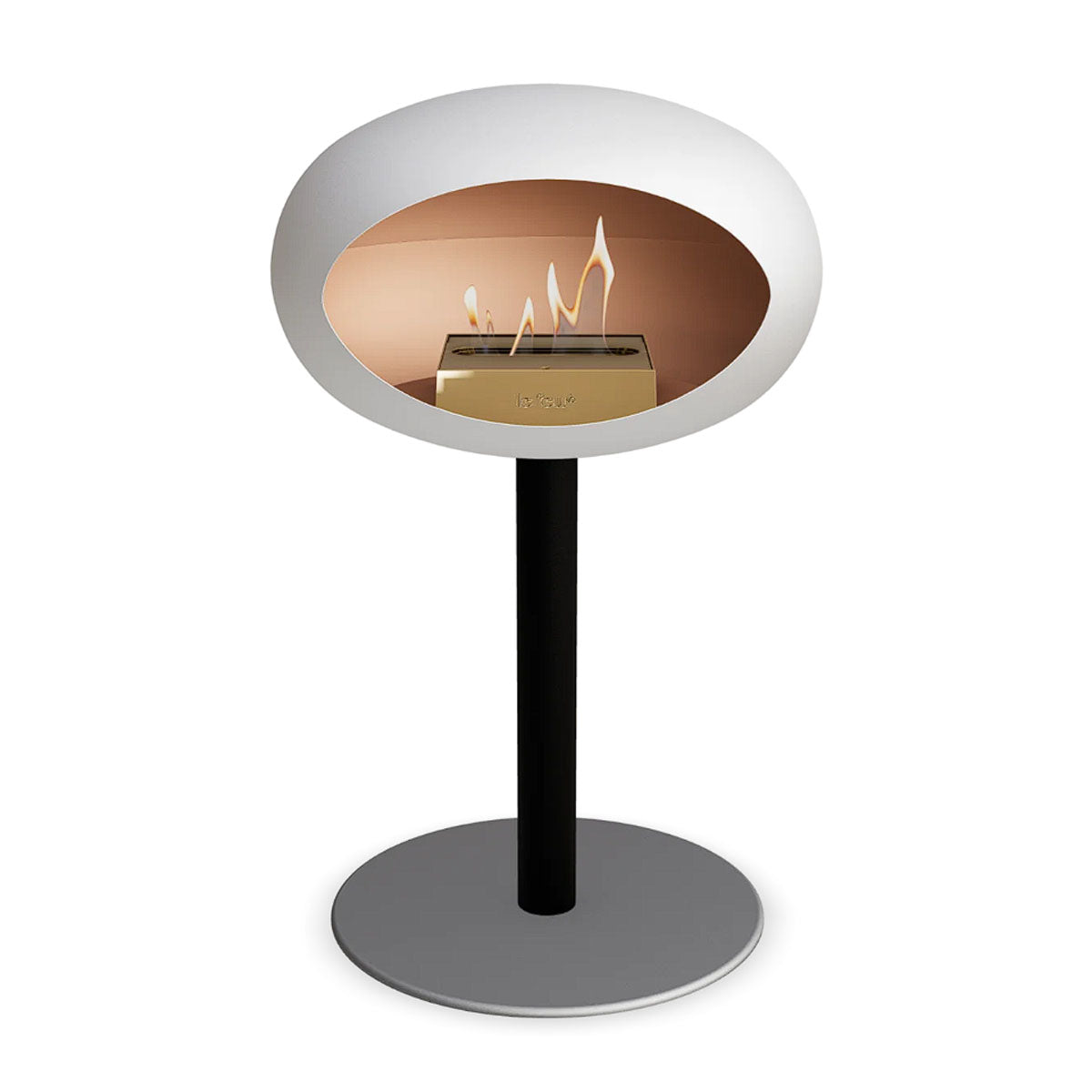 Le Feu Ground Steel Low - White - 60mm Pole Width