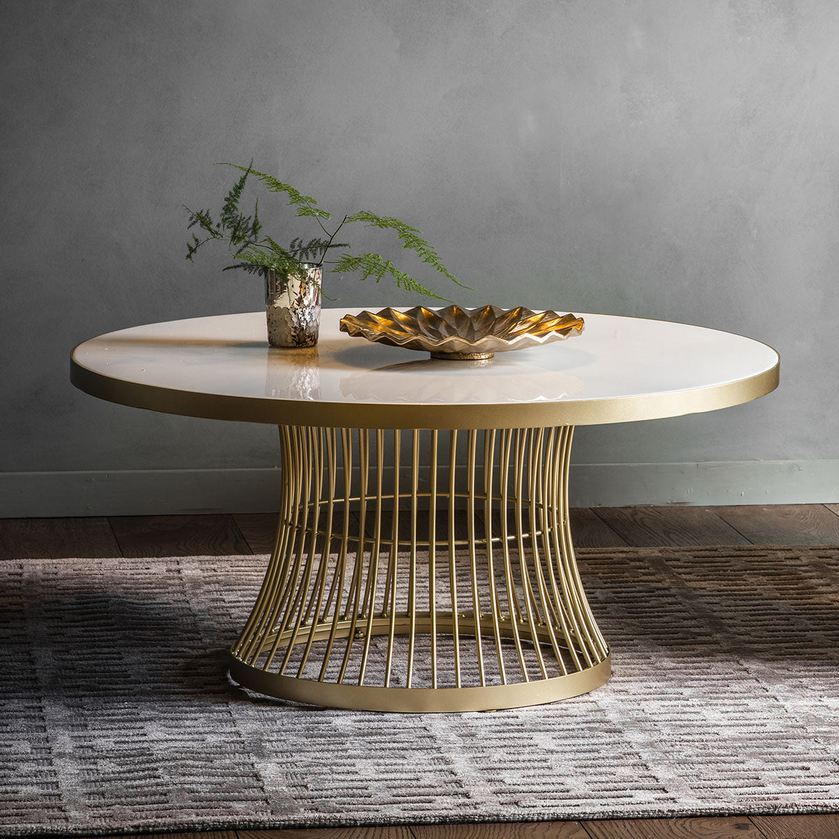 Gallery Direct Pickford Coffee Table Champagne 900x900x420mm