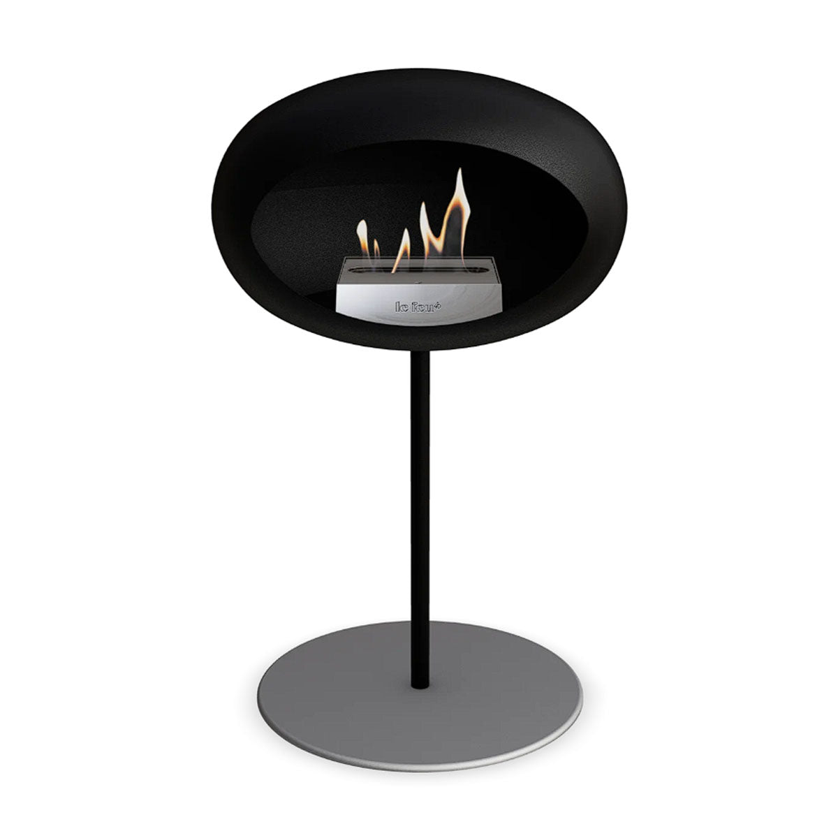 Le Feu Ground Steel Low - Black - 25mm Pole Width