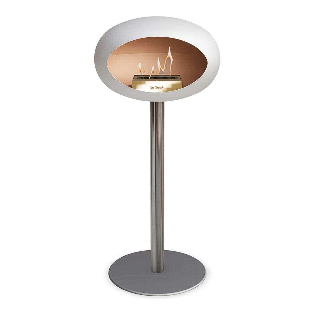 Le Feu Ground Steel High - White - 60mm Pole Width