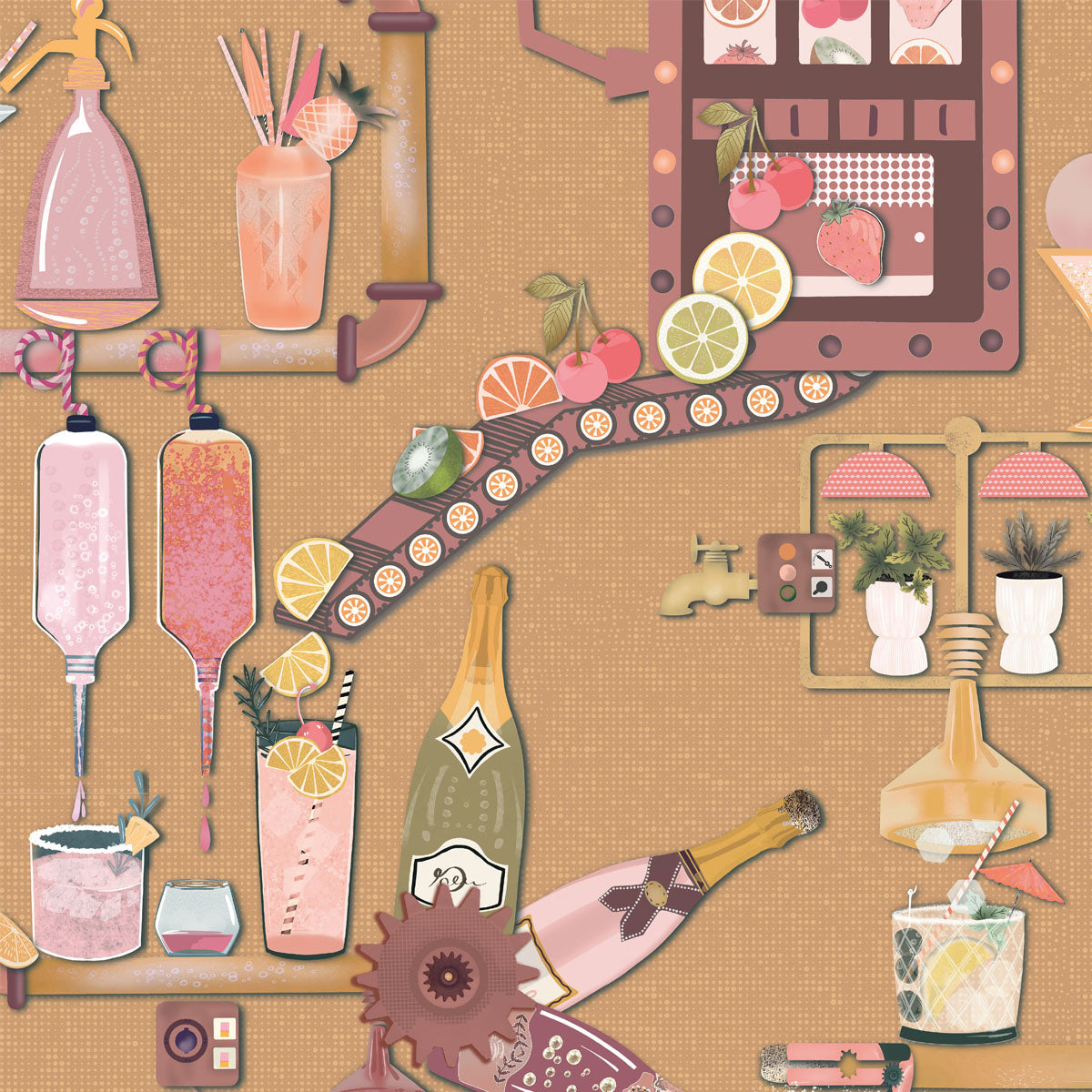 Brand McKenzie Liquid Lab Wallpaper - Sunrise