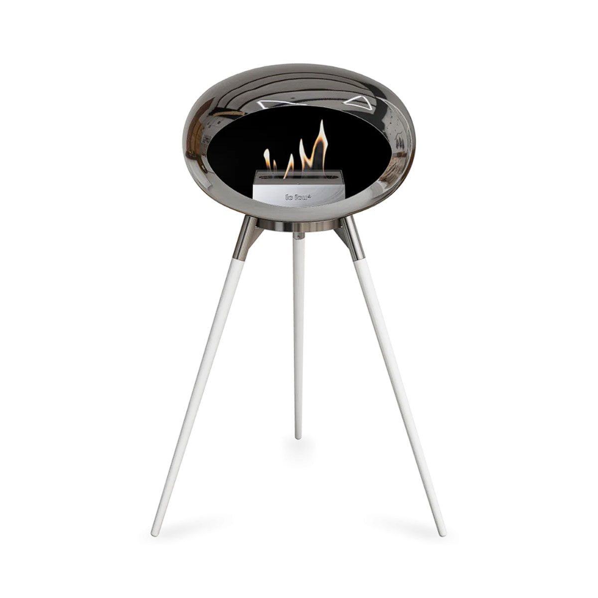 Le Feu Ground Wood High - Chromed Silver