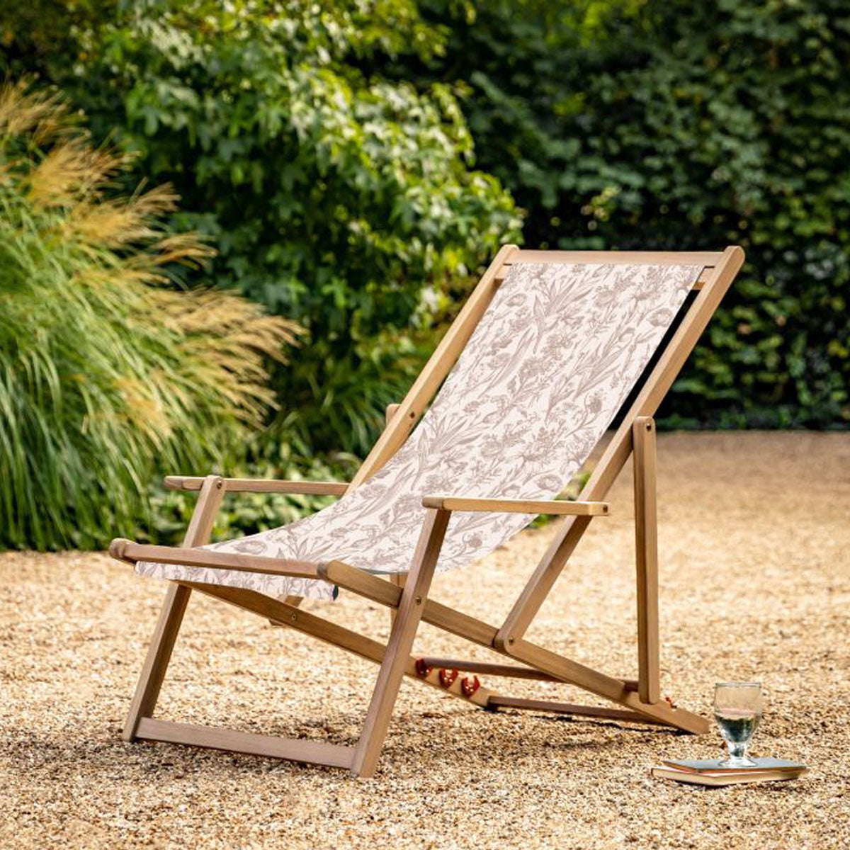 Gallery Direct Creta Deck Chair Clay Flora
