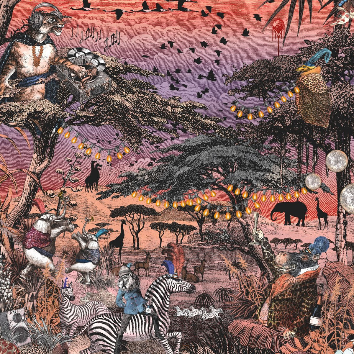 Brand McKenzie Club Safari Wallpaper - Violet Petal