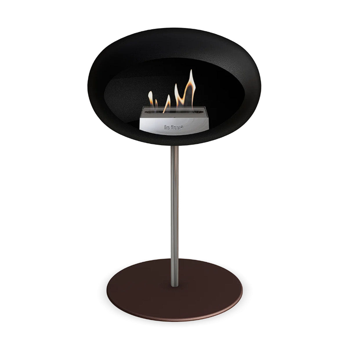 Le Feu Ground Steel Low - Black - 25mm Pole Width