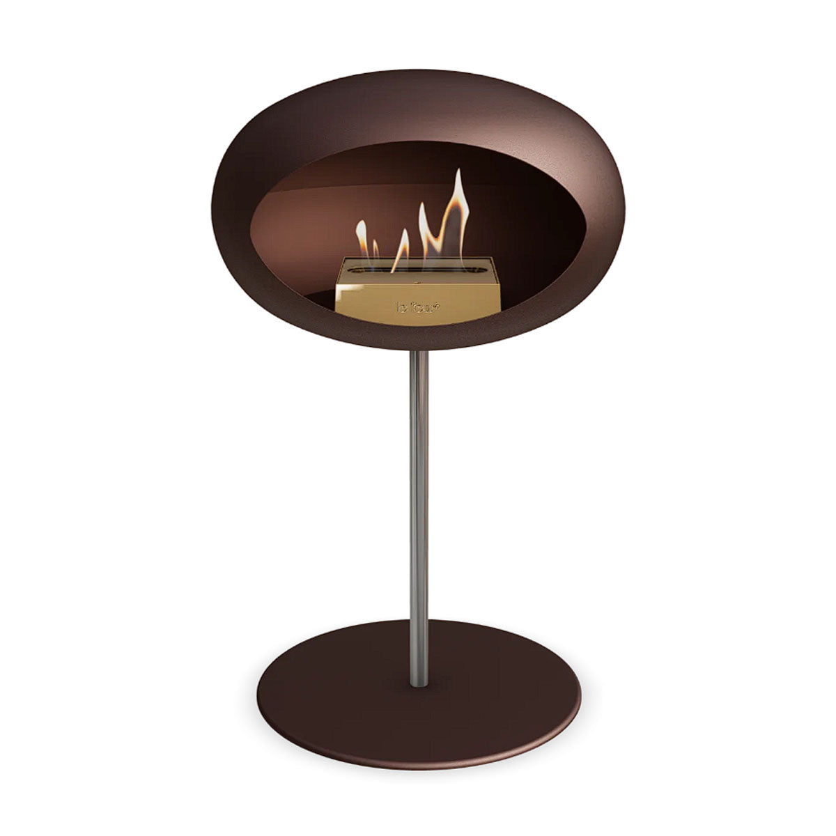 Le Feu Ground Steel Low - Mocca - 25mm Pole Width