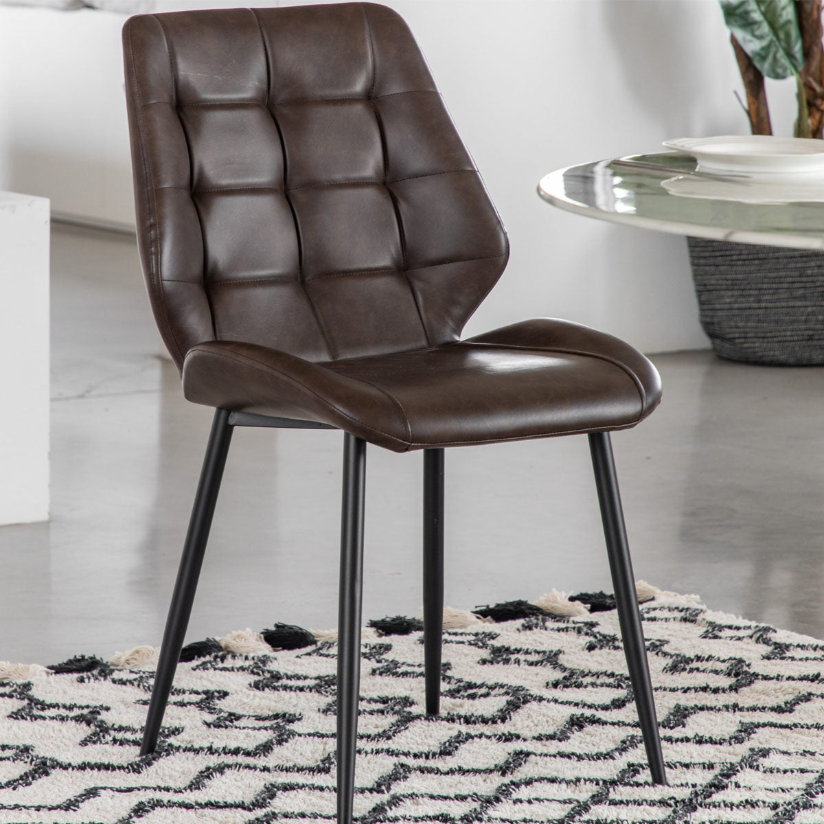 Gallery Direct Manford Dining Chair Brown (2pk)